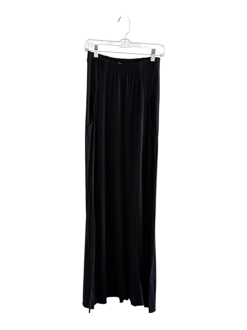 FP Beach Black Maxi Skirt with Elastic Waist & Pockets